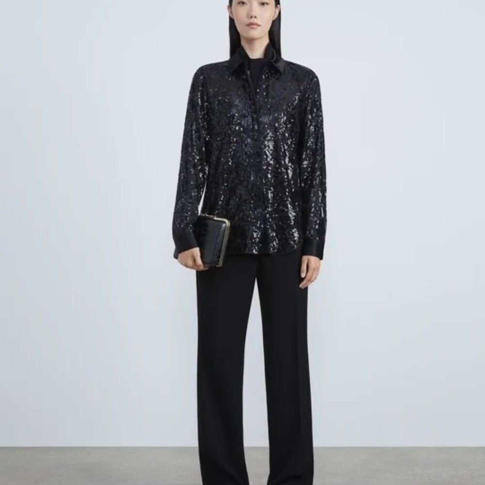 Lafayette 148 Black Mid Rise Dress Pants Size 6